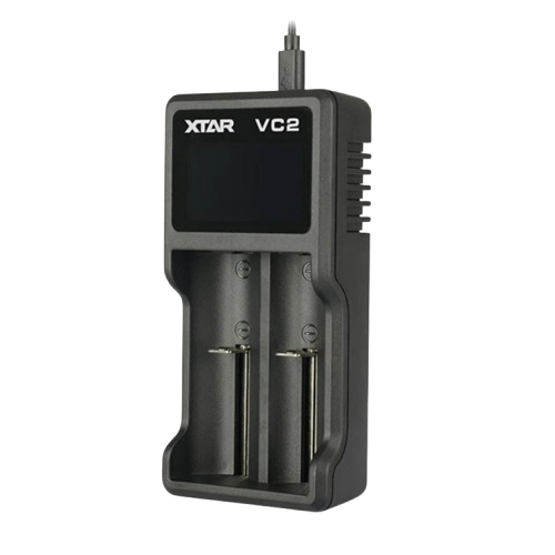 Xtar VC2 2-Bay Smart Battery Charger | E-Liquid Hub