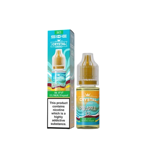 SKE Crystal Pineapple Ice Nic Salt E-Liquid 10ml bottle